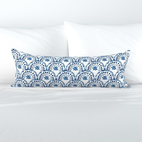 Shibori lumbar cheap pillow