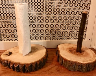 Wooden Tree Ring Paper Towel Holder