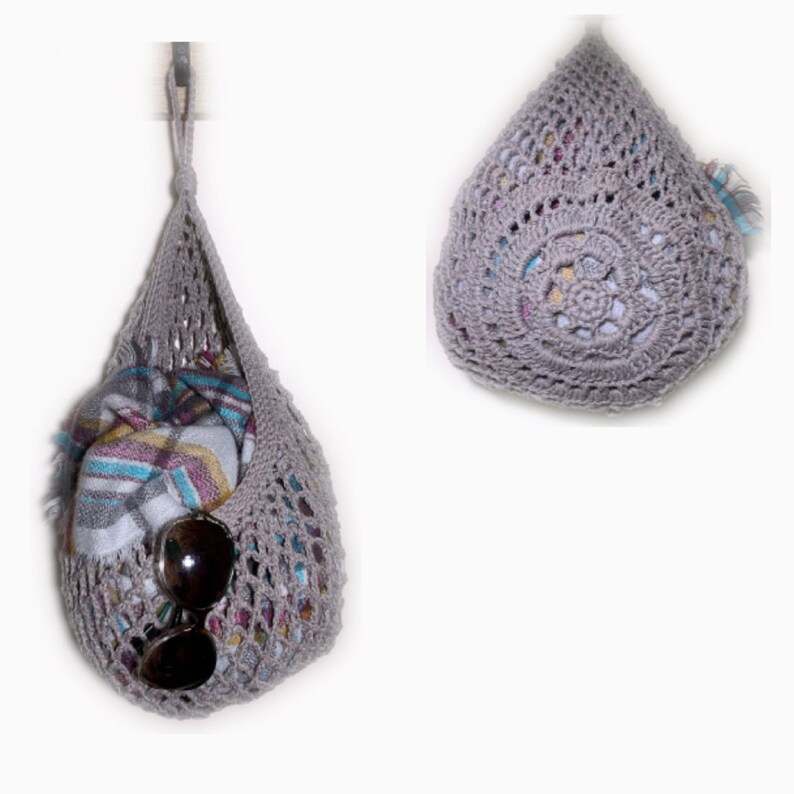 CROCHET PATTERN Teardrop Hanging Basket Storage for the Etsy