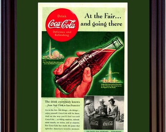 Plaque métal Coca Cola bouteille carte postale rétro vintage collection