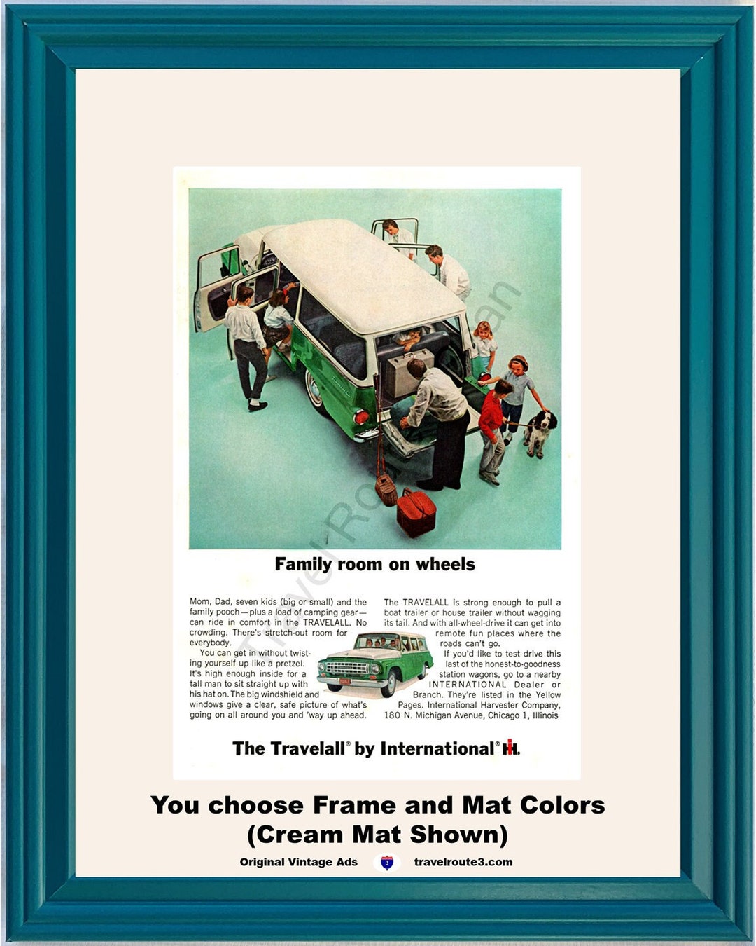 1964 International Travelall Station Wagon Vintage Ad Harvester IH