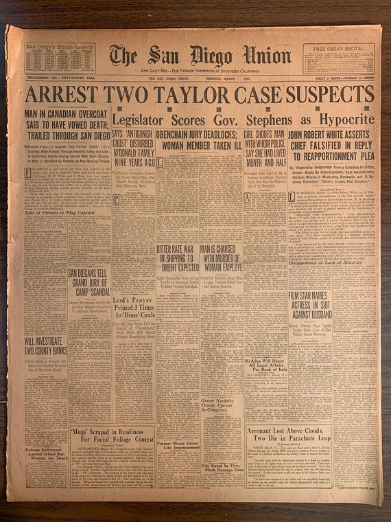 March 18th 18 1922 100 Year Old Newspaper Vintage Advertisements