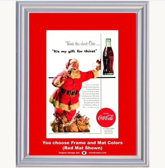 1954 Coca Cola Christmas Santa Claus Vintage Ad Coke Mombasa Rome