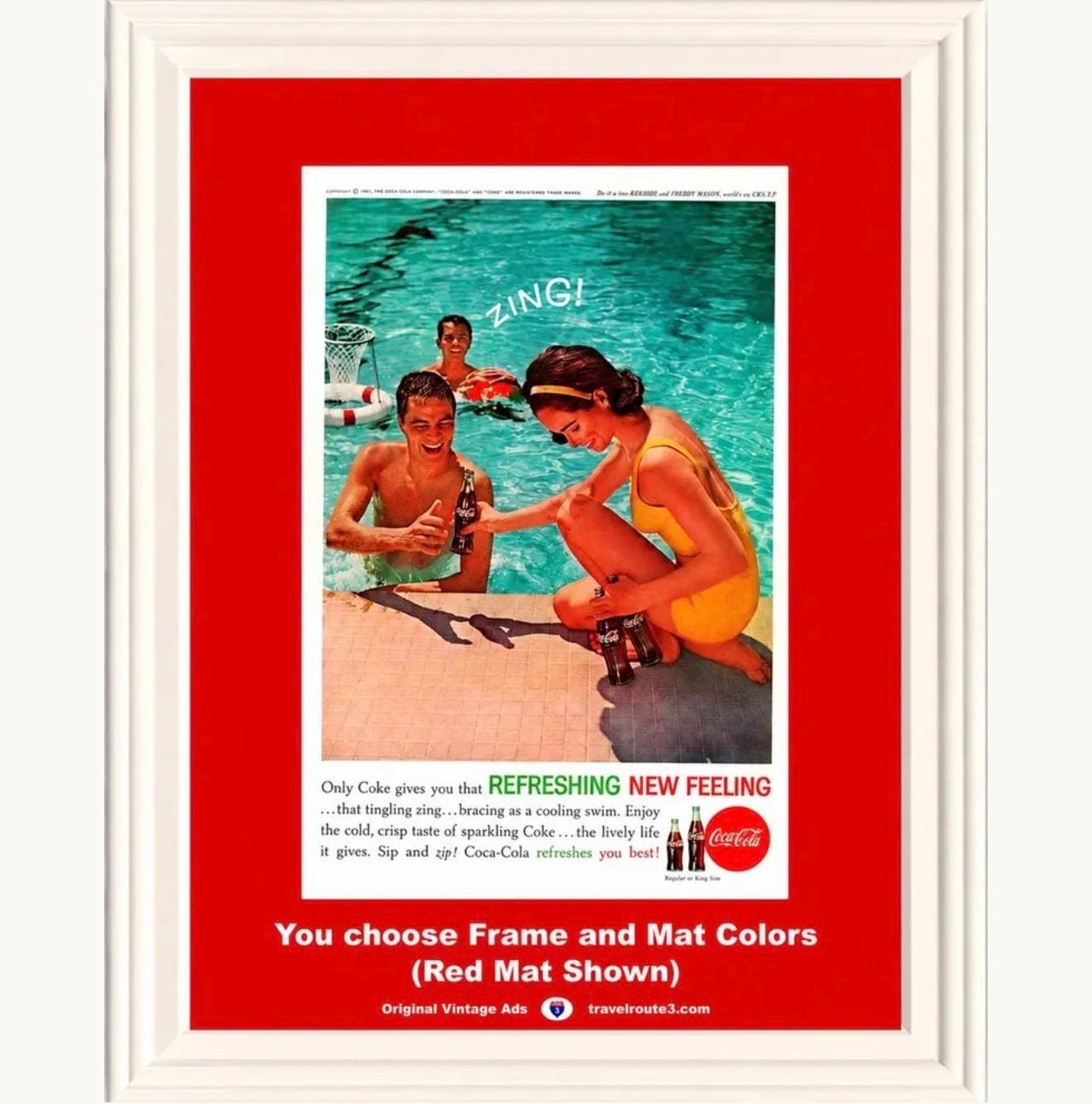 1962 Coca Cola Coke Zing Vintage Ad Tingling Refreshing Sparkling