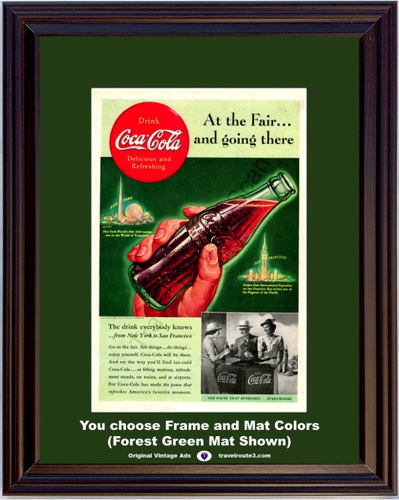 1939 Coca Cola New York World's Fair Vintage Ad San Francisco