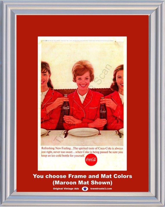 1963 Coca Cola Ladies Women Vintage Ad Refreshing New Feeling Ice
