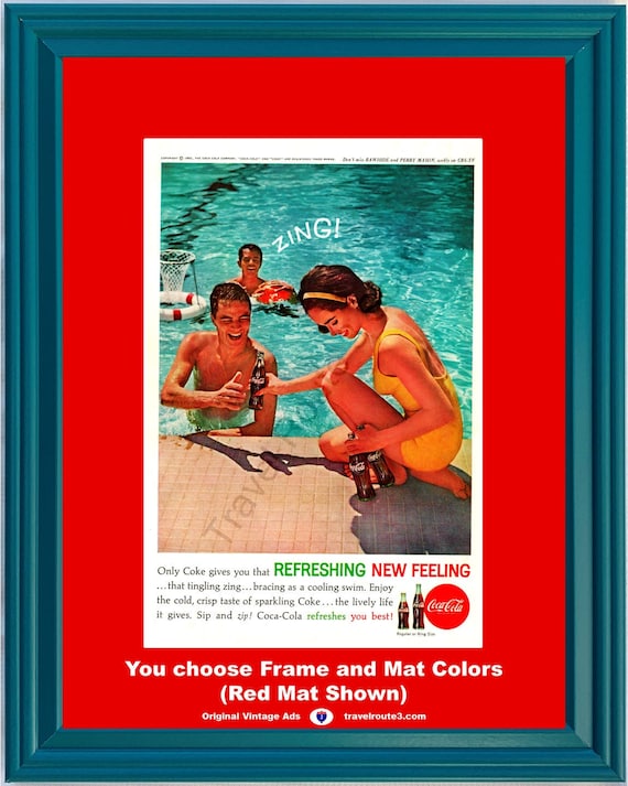 1962 Coca Cola Coke Zing Vintage Ad Tingling Refreshing Sparkling