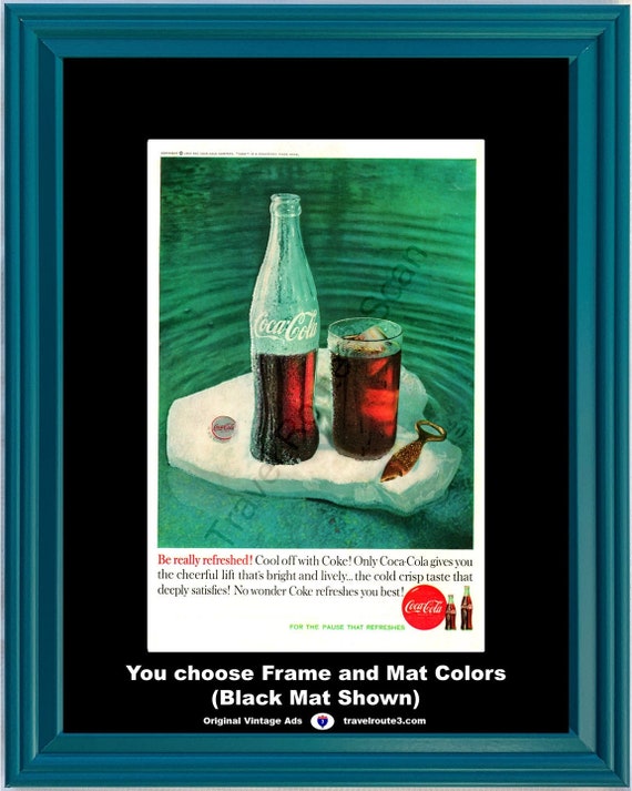 1960年 コカ・コーラ クールオフ ヴィンテージ広告 コーラのポーズ