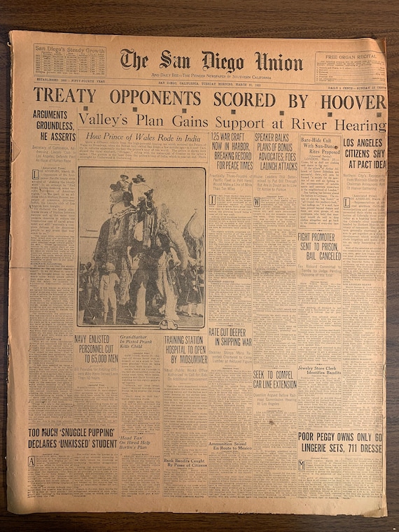 March 21st 21 1922 100 Year Old Newspaper Vintage