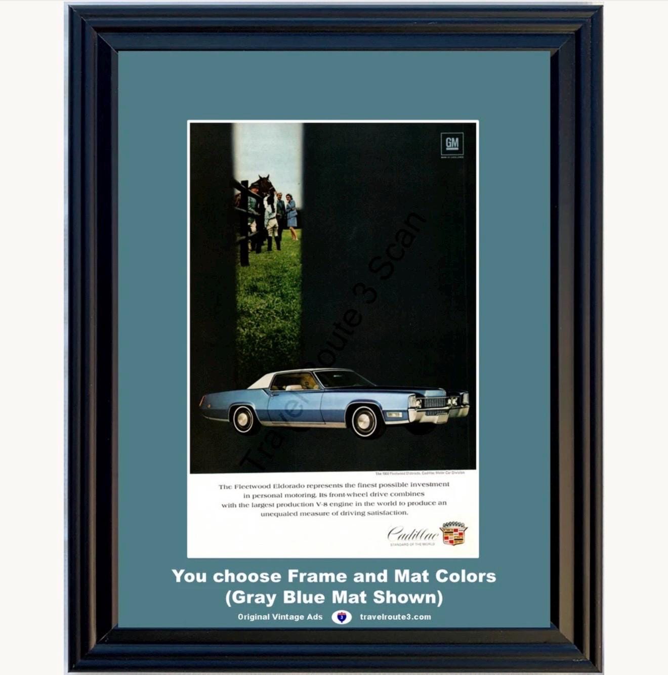 1969 Cadillac Fleetwood Framed ORIGINAL Vintage Ad - 69 Eldorado