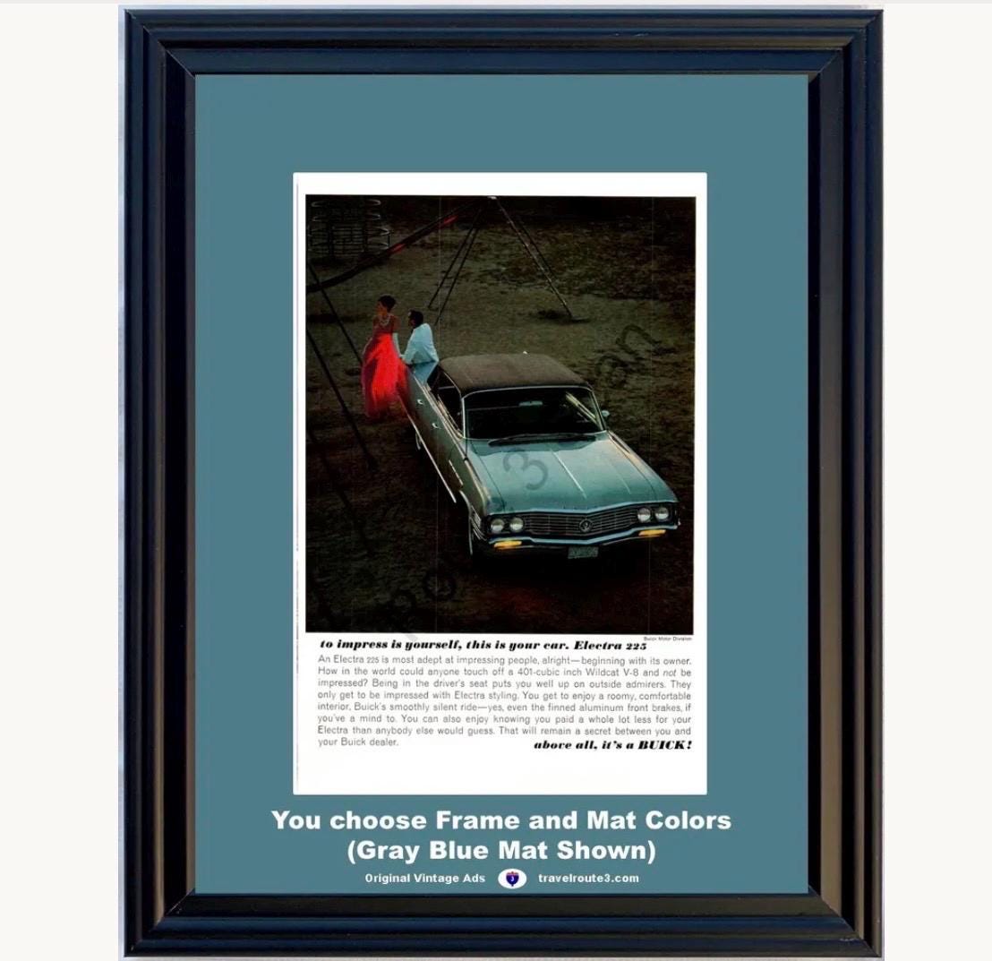 クルエラ　パンフレット 1964 Buick Electra 225 Vintage Framed ORIGINAL Ad - 401 Wildcat V8
