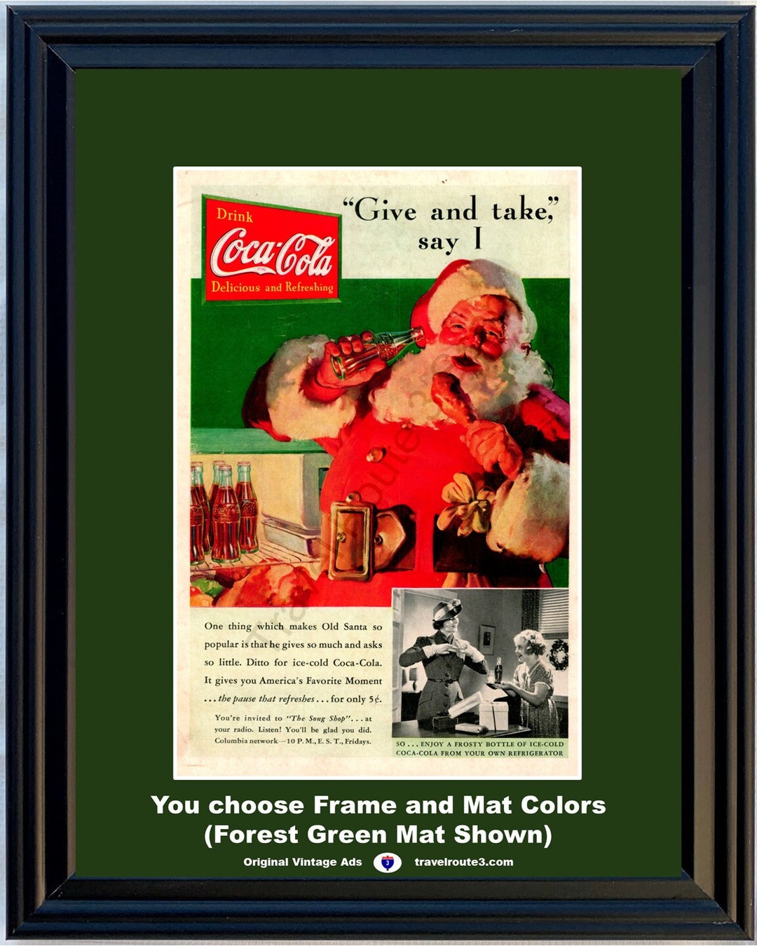 Coca-Cola レトロ広告 フレーム付き il_1080xN.3689368033_qjvf.jpg