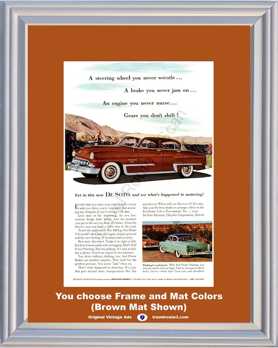 Vintage 1950 Chris Craft Cruiser Framed Horizontal Poster Vintage 1950 Chris Craft Cruiser Framed Horizontal Poster