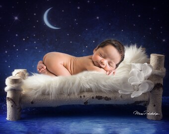 PSD & JPG Dream, digital background, newborn digital backdrop, with special Set of Brush for Photoshop