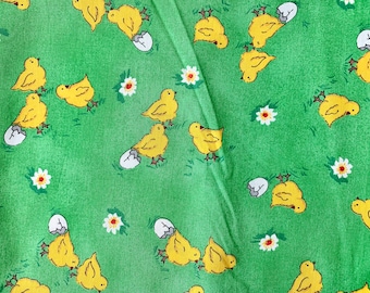 Nappe de Pâques avec poussins jaunes, décorations de table pour décoration de Pâques, couverture pour enfants