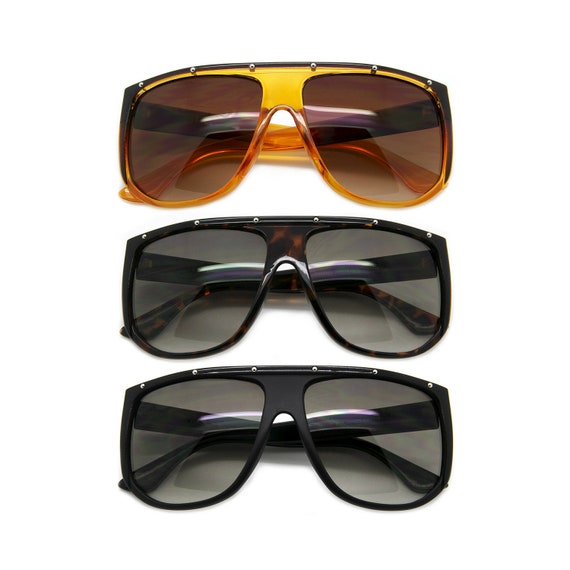 Gradient Oversized Shield Sunglasses Women | Fash… - image 1