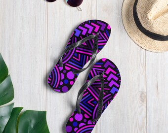 Flip-Flops with unique and eye catching design by Honduran Artist Arlen Avila