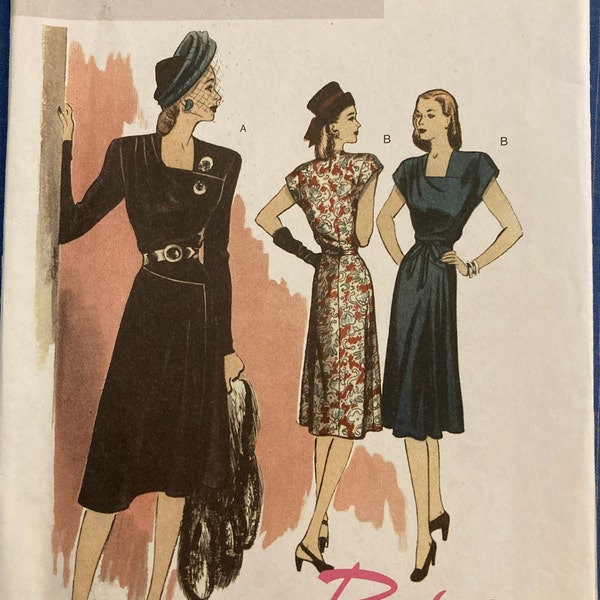 40s Dress Pattern - Etsy