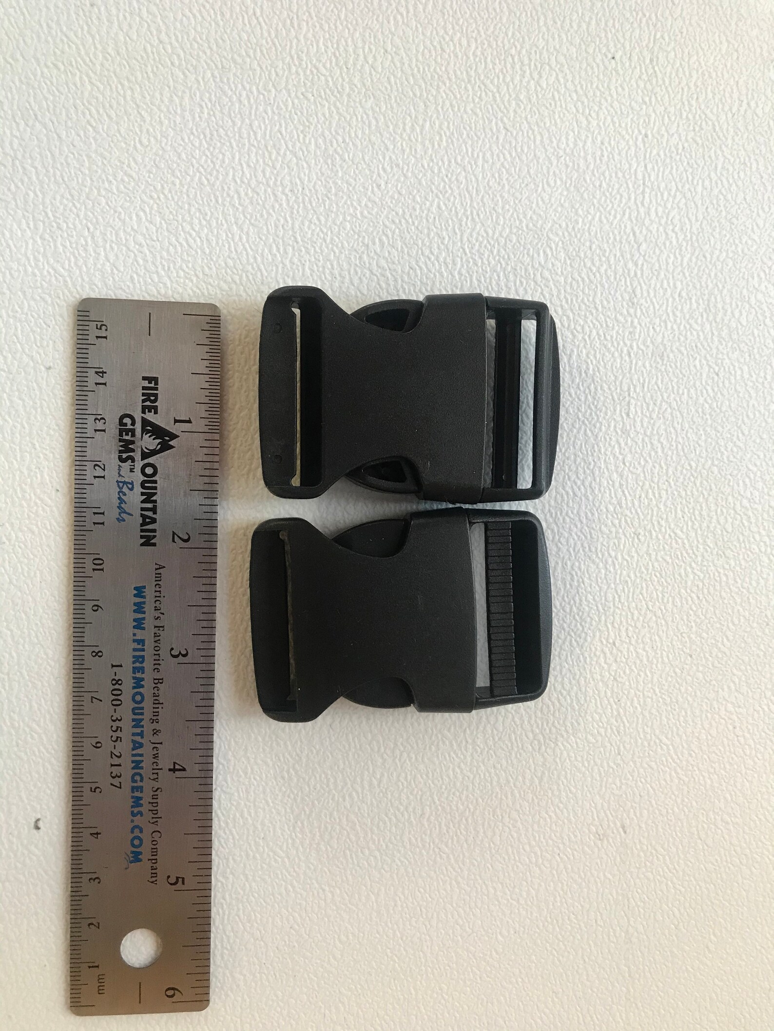 Black Plastic Backpack Clips 1.5 inches wide 38mm set of 4 Etsy