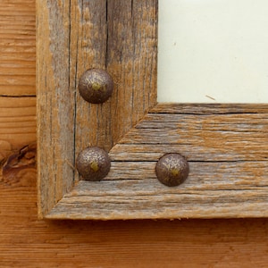 Rustic Picture Frame with Corner Nail Heads