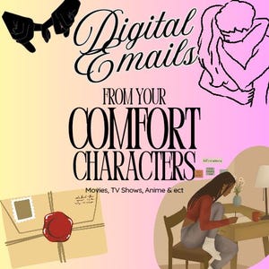 Correos electrónicos de personajes reconfortantes - Cartas personalizadas - Contenido digital