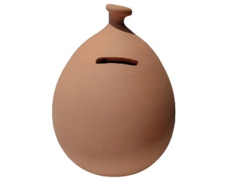 Piggy bank adult, Terracotta money pot, Clay piggy bank balloon shaped,  pottery piggy bank, pottery balloon, coin bank adult