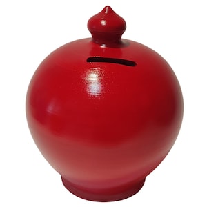 Money pot, Ready to ship now, without hole to smash, coin bank adult, breakable clay bank break to open, Caterina money box unopenable