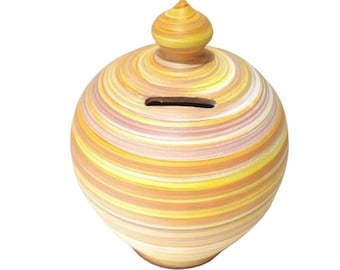 Coin bank adult, smash pot, smash money box, savings banks for adults, money box, penny pottery, terracotta smash bank, money pot smash