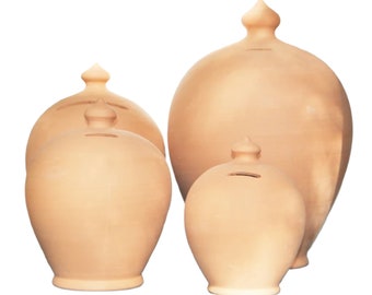 Großes Sparschwein, extra großes Sparschwein, Spardose zerschlagen, Terracotta Sparschwein, Geldtopf, Sparschwein aus Ton, Geldtopf aus Ton, Bank aus Keramik