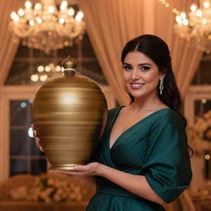 Extra großes Sparschwein, Große Spardose, Bronze und Gold, Keramik Geburtstagsgeschenk, Riesiger Spartopf, Terrakotta Spardose, XXL Keramik Spardose