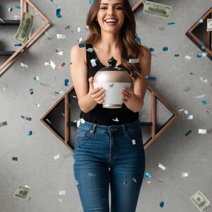 Break to open piggy bank, Coin Bank, Money Box, Pottery Piggy Bank, Adult Piggy Bank Large, money pot, Adult Coin Bank, Piggy Bank no hole
