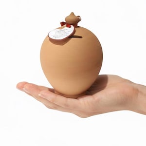 Winzige Handgemachte Terrakotta Spardose, Italienische Spardose, Hochzeitsfond