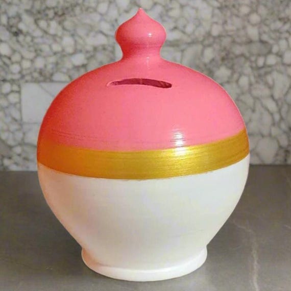 大型貯金箱、陶器製貯金箱、パーソナライズされた貯金箱 - Etsy 日本