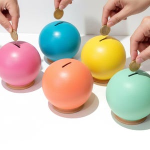 Doopspaarpot, doopcadeau voor een meisje, doopcadeau voor een jongen, gepersonaliseerd cadeau voor een babymeisje, cadeau voor een pasgeboren meisje