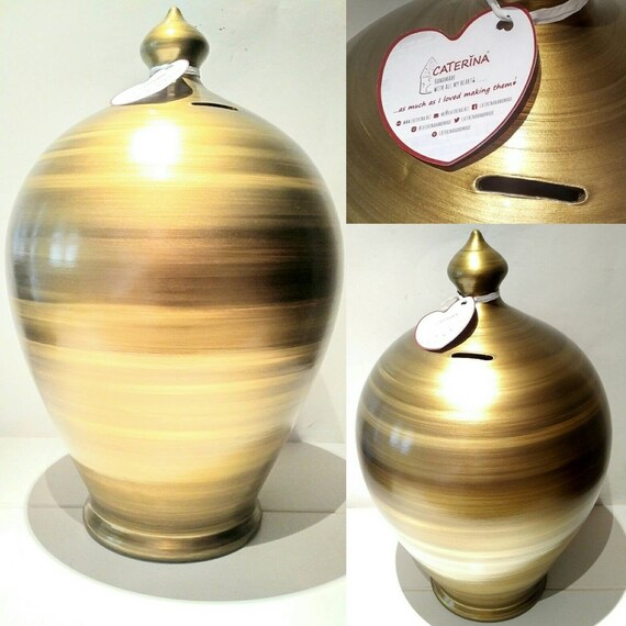 Bronze Pottery Anniversary Gift 8 Years Anniversary Piggy Etsy