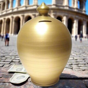 Hucha dorada, caja de dinero, regalo de boda, regalo de graduación, caja de recuerdos, regalo para el primer hogar, caja de almacenamiento, decoración infantil, decoración de oficina