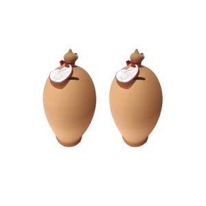 Hucha de barro, SET DE 2 huchas para adultos, hucha, hucha de cerámica, hucha sin agujero, hucha de terracota