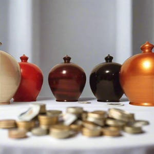 Keepsake money box, personalized colors keepsake ceramic box for baptism, baby pottery keepsake box