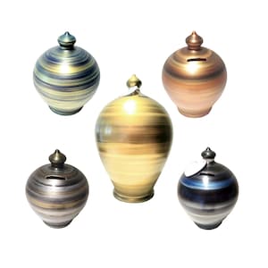 Tirelire, doit se casser pour ouvrir la tirelire, tirelire adulte, cadeau d'anniversaire de poterie pour les couples, tirelire femme, tirelire homme avec trou