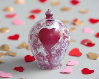 Regalo in ceramica per lei, regalo in ceramica per lui, regali per relazioni a distanza, salvadanaio dell'amore, salvadanaio a forma di palloncino