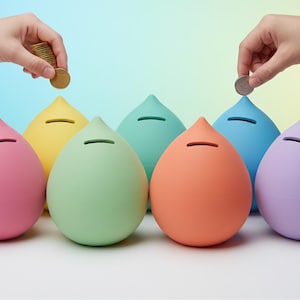 Pottery Bank, piggy bank for adults, piggy bank, money pot, money box, italian pottery coin bank, ceramic piggy bank