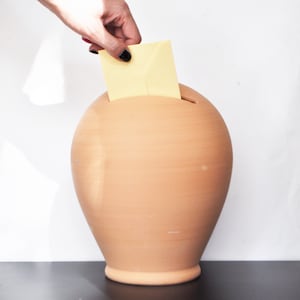 Scatola per biglietti di nozze con fessura per lettere, salvadanaio in terracotta, salvadanaio, salvadanaio, salvadanaio grande, salvadanaio in argilla, salvadanaio smash