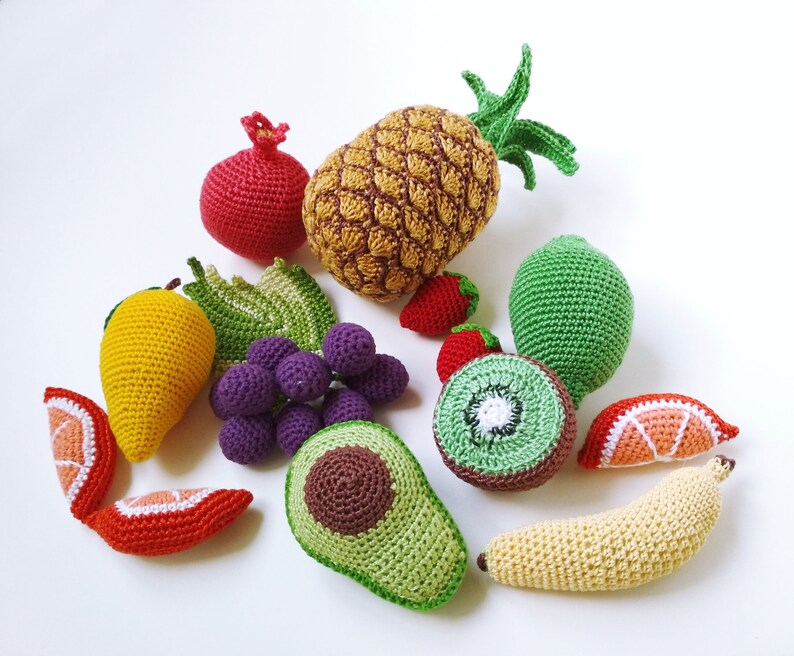Eco sensory toys baby Montessori toddler Play food fruit plushies Baby play gym toys 3 year old girl skill toy