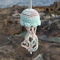 Crochet Jellyfish Car Charm - Cute Car Rear View Mirror Accessory product logo