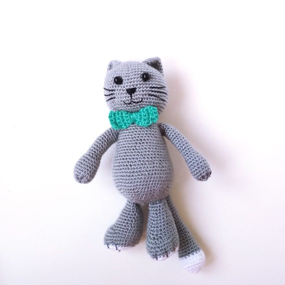 grey cat teddy
