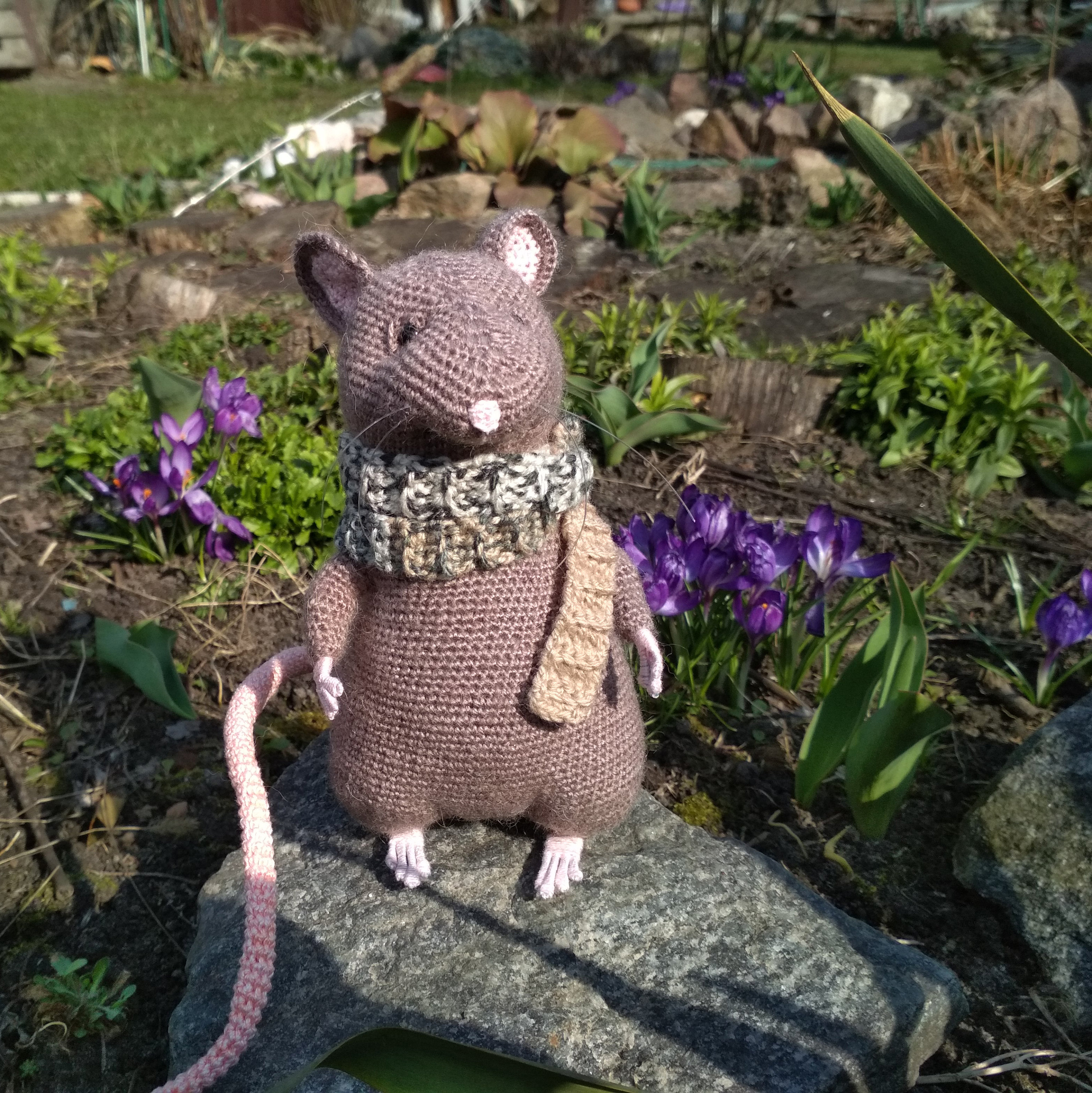 Crochet realistic rat posable art doll Pet sympathy gift Etsy