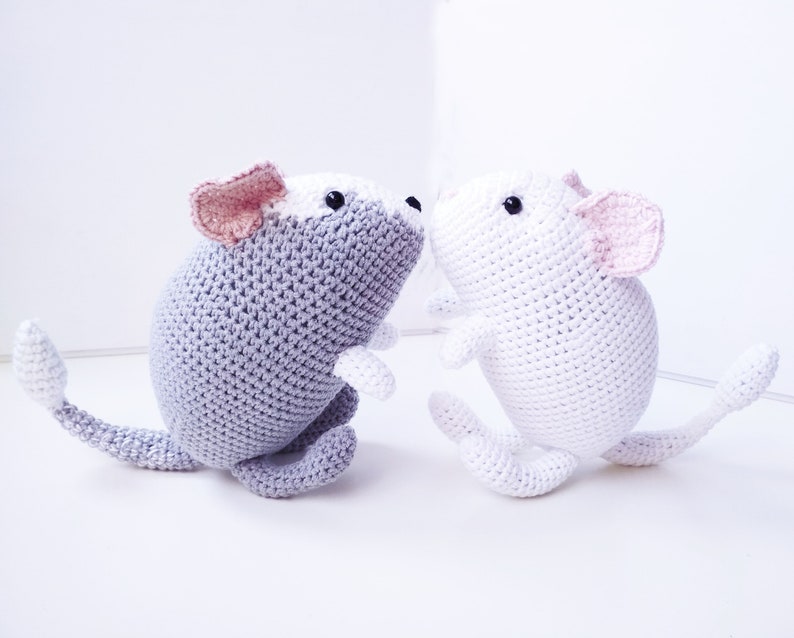 Crochet degu pattern amigurumi doll PDF pattern Pet memorial plush toy Plushie pattern stuffed animal image 7