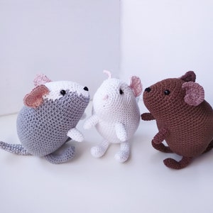 Crochet degu interior doll Pet memorial Loss of pet lover Degu owner gift for rodent lovers plush Pet sympathy gift image 7