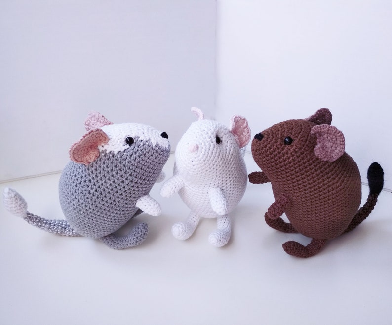 Crochet degu interior doll Pet memorial Loss of pet lover Degu owner gift for rodent lovers plush Pet sympathy gift image 7