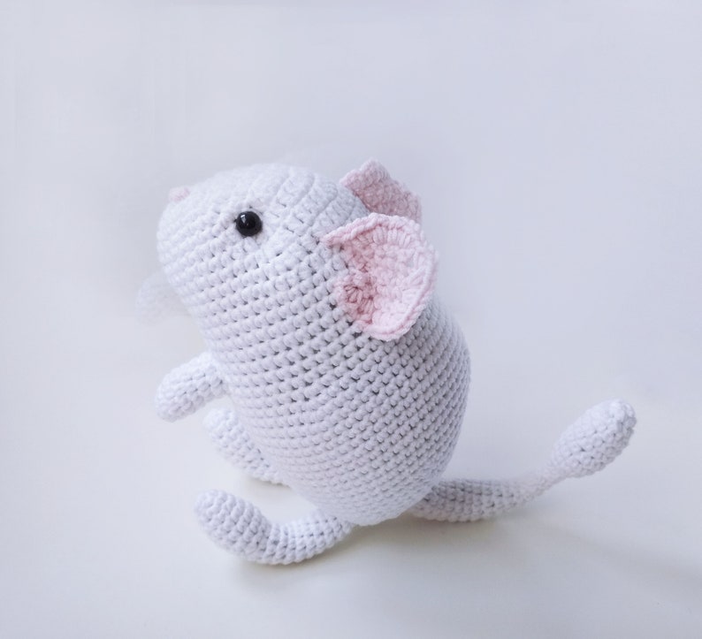 Crochet degu pattern amigurumi doll PDF pattern Pet memorial plush toy Plushie pattern stuffed animal image 5